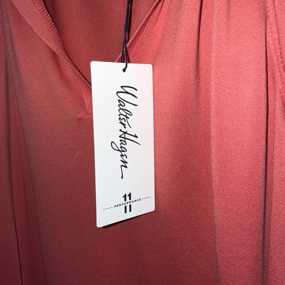 NWT Walter Hagen P11 Sleeveless Johnny Polo Shirt Pink Rouge XXL UPF 50+ - Picture 4 of 8